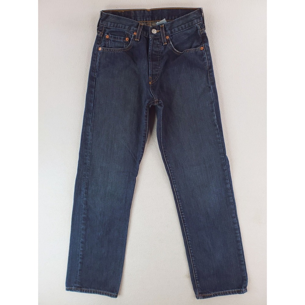 Levis 501 Jeans Mens 28x32‎ Blue WPL 423 Original Straight Button Fly Dark Wash